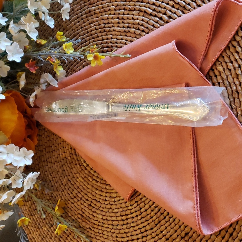 ESTIA GOURMET Cascade Floral SS Dinner Knife - NWT